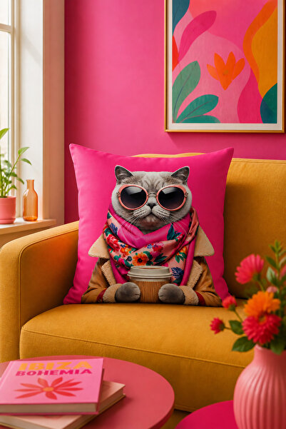 Bertille Home Pop Art Series Double-Sided Digital Printed Throw Pillow Cover