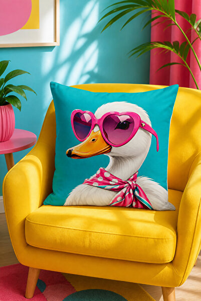Bertille Home Pop Art Series Double-Sided Digital Printed Throw Pillow Cover