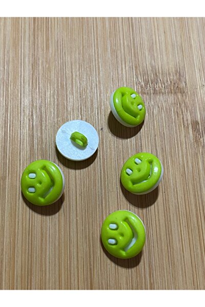 Lorin hobi Smiling Face Plastic Baby Button with Bottom Attachment 16 mm 5 Pi...