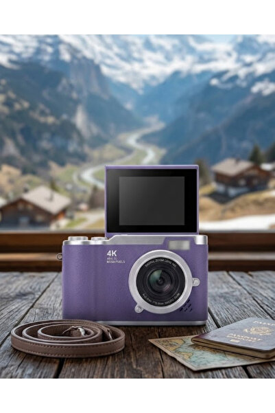 Yüksek Hızda 4K Vlog Kamerası 48 MP Flip Ekranlı Taşınabilir Video Cihazı