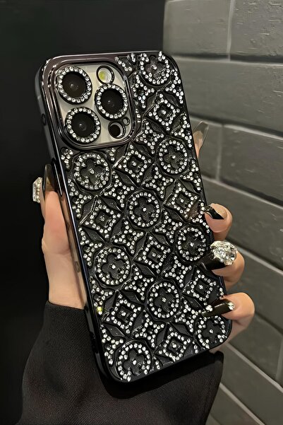 Nezih Case iPhone 11 Uyumlu Kamera Korumalı Parlak Taşlı Diamond Tasarım Siml...