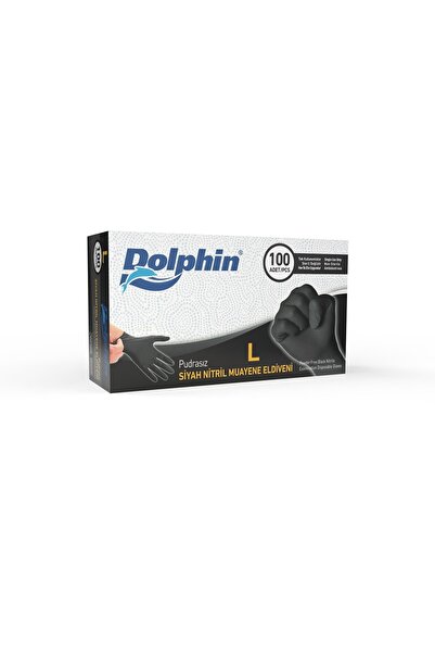 Dolphin ÇOK AMAÇLI SİYAH NİTRİL ELDİVEN L BEDEN