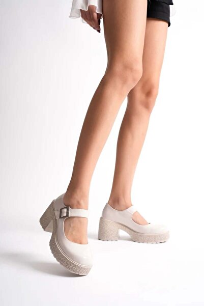 modaiconu Women's Beige Patent Leather Casual Shoes Tr06Ms05B