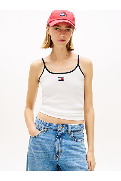 Tommy Hilfiger Kadın Slim Fit Askılı T-shirt
