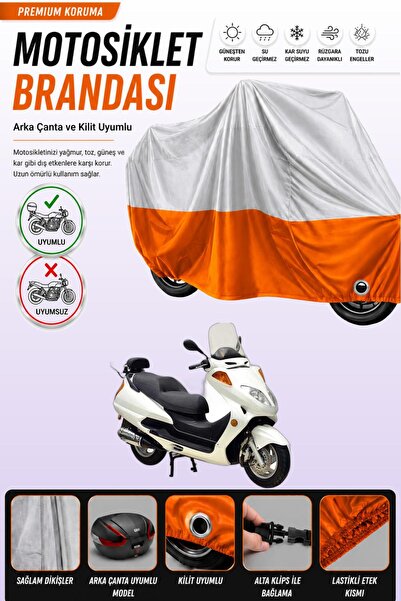 Cemku Double Gray Top - Orange Bottom, Rear Bag Compatible Asian as 150 T1 Mo...