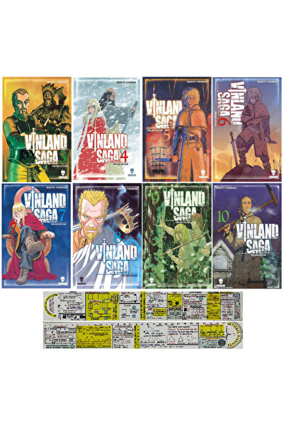 Kurukafa Yayınevi Vinland Saga 3-4-5-6-7-8-9-10. Ciltler Manga Seti + Özel Ce...