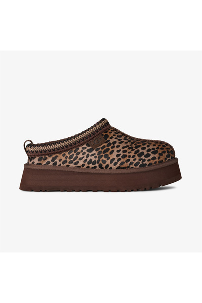 UGG Tazz Caspian Leopar Desenli Kadın Kahverengi Terlik