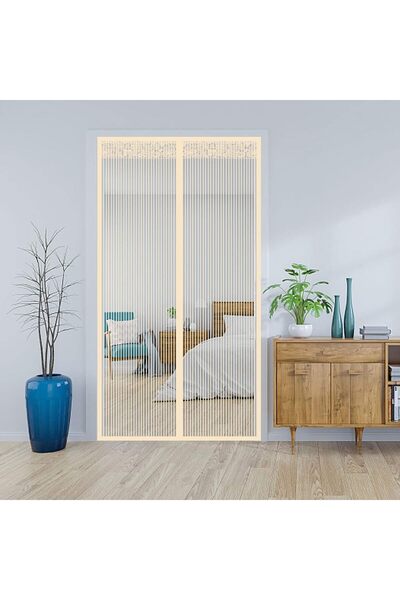 Tahtakale Dünyası 90 cm X 210 cm Mıknatıslı Kapı Sinekliği Sinek Kovucu Yakal...
