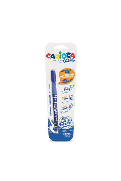 carioca Pix διαγράψιμο, 0.7mm, Oops - γαλάζιο