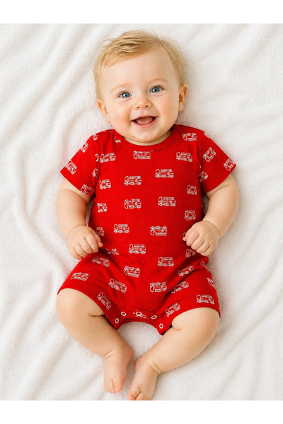 Melekpare Girl Boy Baby Short Jumpsuit Barbatöz Soft 100% Cotton Fabric Summe...