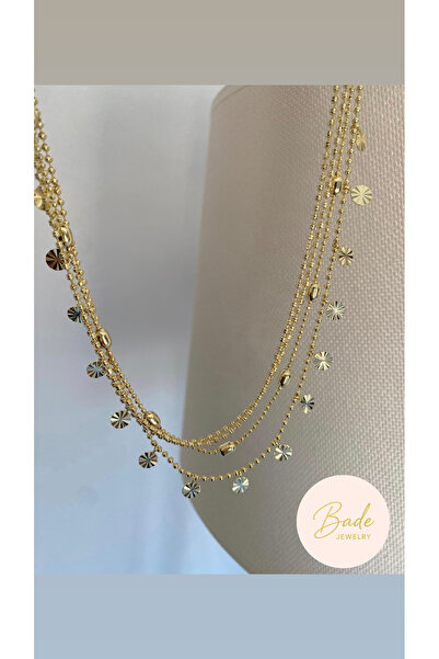Bade Jewelry سلسلة دوريكا من الفولاذ المقاوم للصدأ بتصميم ذهبي كامل، مكونة من...