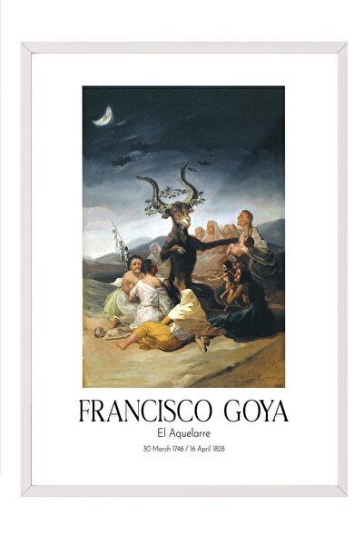 Postifull Francisco Goya - Vračanstvo, slika u belom okviru, serija umetnosti...
