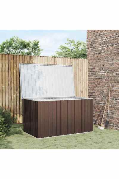 vidaxl Garden storage box, brown, 171 x 99 x 93 cm