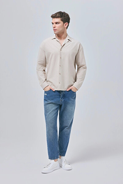 MARDA Flared Linen Shirt