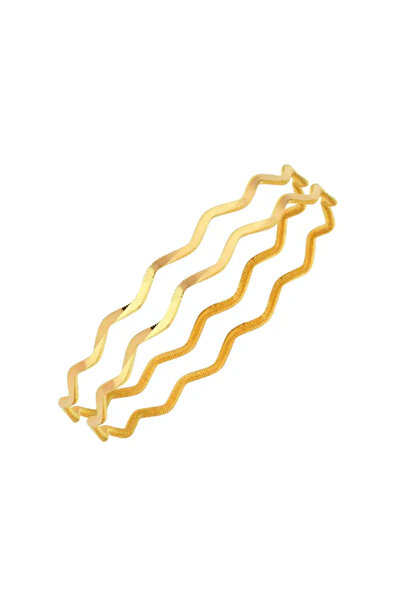 AnadolumAltın 20 gr 22 Ayar Zigzag Ajda Bilezik ( 10gr x 2 Adet )