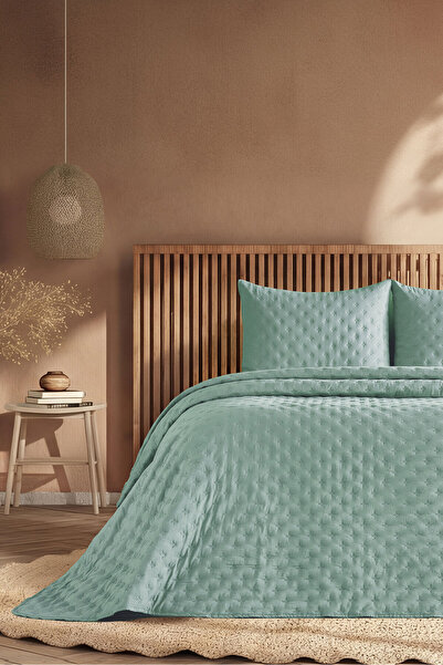 Doqu Home غطاء سرير بوهو شيك سبرينج سينجل سوفتيا جرين