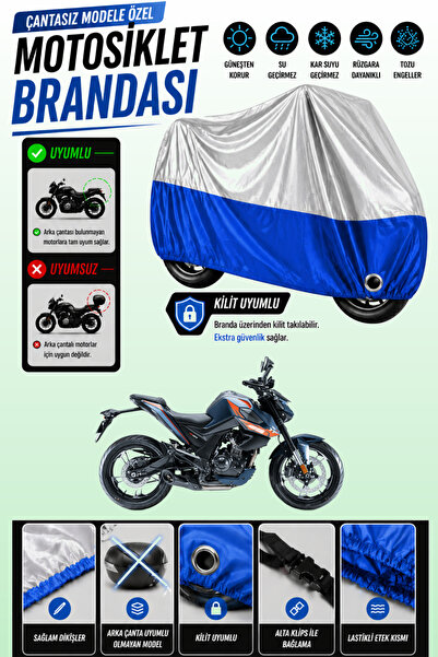 Cemku Twin غطاء محرك متوافق مع RKS RZ 125S باللون الرمادي من الأعلى والأزرق م...
