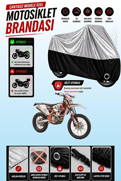 Cemku Twin غطاء محرك متوافق مع KTM 350 EXC-F Six Days باللون الرمادي من الأعل...