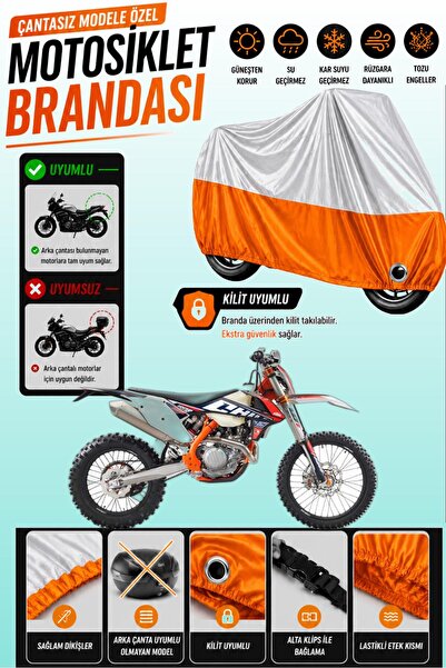 Cemku Twin غطاء محرك متوافق مع KTM 450 EXC-F Six Days باللون الرمادي من الأعل...