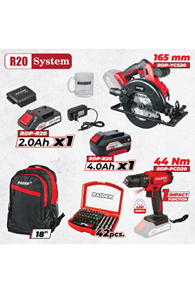 Raider Pro R20 Set 2 Masini 2Ah 4Ah + 3 RDP-BXS2