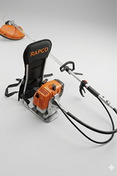 Rapco 3 HP Benzinli Sırt Tırpanı Ot Biçme Makinesi - Profesyonel Bahçe Bakım