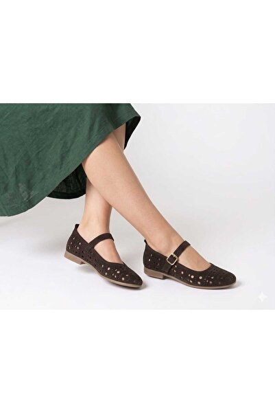 Juniper Shoes Kadın Kahve Hakiki Deri Ortopedik Tabanlı Ayakkabı – Rahat ve Ş...