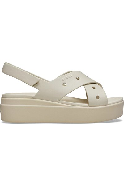 Crocs Brooklyn 4U Cross-Strap Women's Sandals, Beige (212254-2MC)