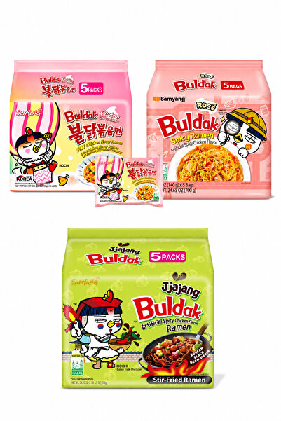 buldak 3x5Li paket (toplam 15 adet tekli )