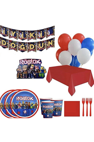 Partihane Robloks Birthday Set for 16 People