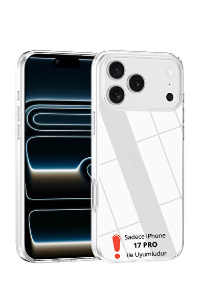 iPhone 17 Pro Compatible [Camera Part Open] HARD Clear Mica FREE Slim Fit Dust Proof Case