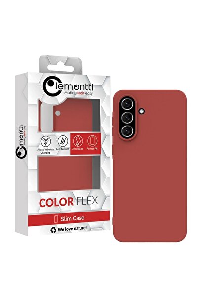 lemontti Husa Silicon Silky Samsung Galaxy A56 Rosu