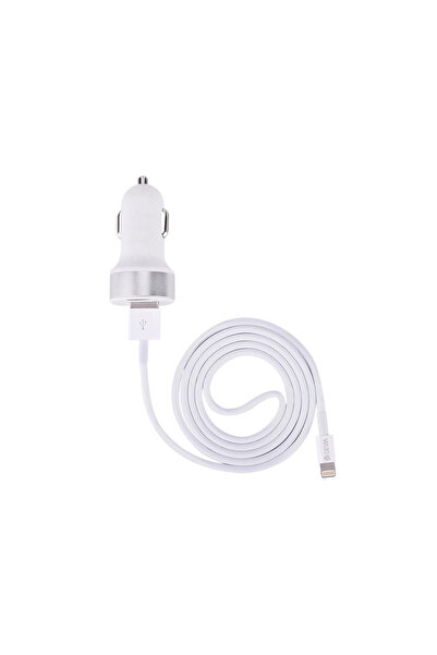 Devia Set Incarcator Auto Smart Series Dual USB 2.4A cu cablu USB la Lightnin...