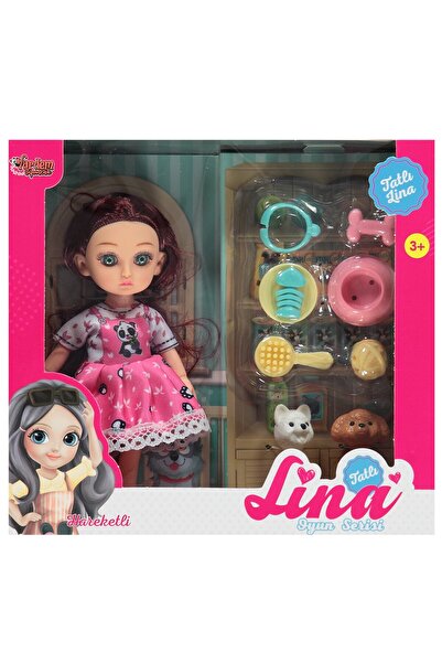 Vardem Oyuncak Kutulu Aksesuarlı Tatlı Lina Bebek - Pembe