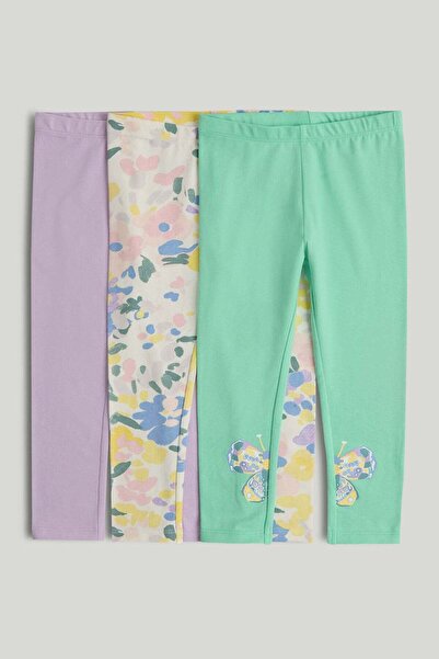 MOTHERCARE 3 Pack Butterfly Leggings