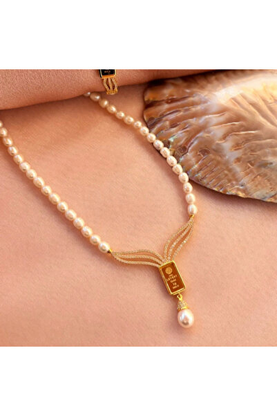 ZEZ PEARL JEWELRY Gram Altın Uyumlu İnci Set