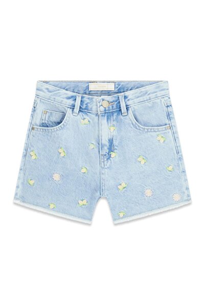 Guess Kız Çocuk Mavi Şort