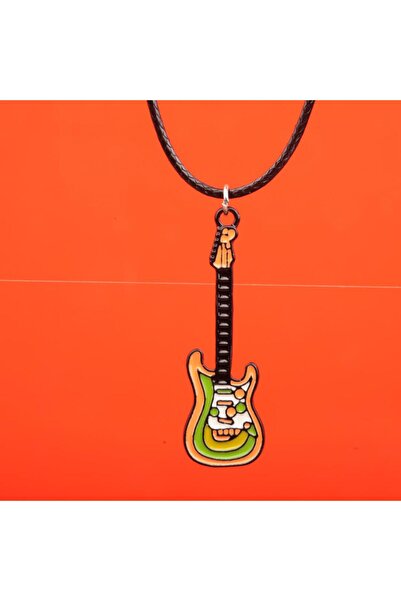Munels Mineli Electric Guitar Leather String Necklace