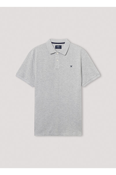 Hackett London Gray Pure Cotton Men Premium T-Shirt