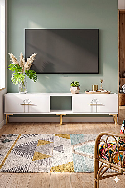 YUMEDİ DESİGN TSA1515B - SHUMEN TV STAND , TV SEHPASI 150CM BEYAZ