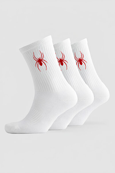 Stylovi Spidercore 3-Pack Socks - White Ultra Comfortable Premium Sports Sock...