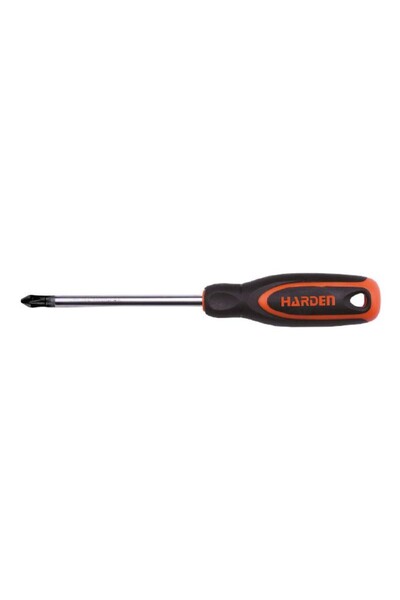 HARDEN Screwdriver with TPR Comfort Handle, Pozidriv, Professional, Harden, P...