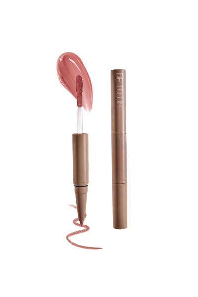 de tulum Soft Blush - 2in1 Lip DUO - Dudak Kalemi & Parlatıcı