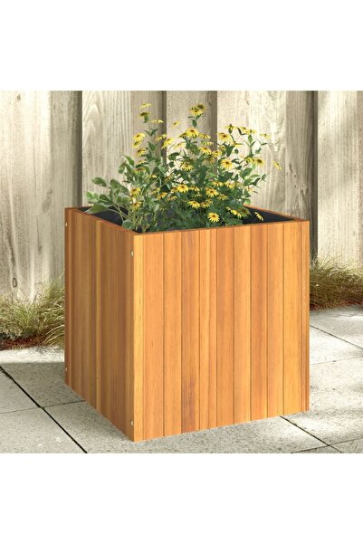 vidaxl Jardiniera de gradina, 45x45x45 cm, lemn masiv de acacia