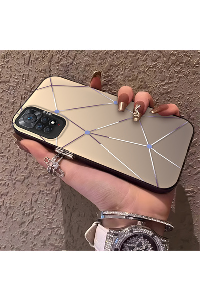 PATTERNOVA Redmi Note 11 Pro 4G/5G Uyumlu Yüksek Kalite Çizgili Geometrik Kıl...