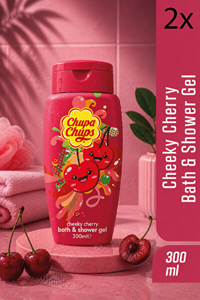 Chupa Chups Banyo Ve Duş Jeli 300ml Kiraz Bath & Shower Gel 2 Adet