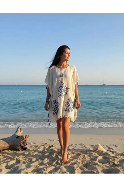ELİTE NOVA SHOPPİNG Cotton Bohemian Patterned Cotton Pareo – Beach Dress / Ki...