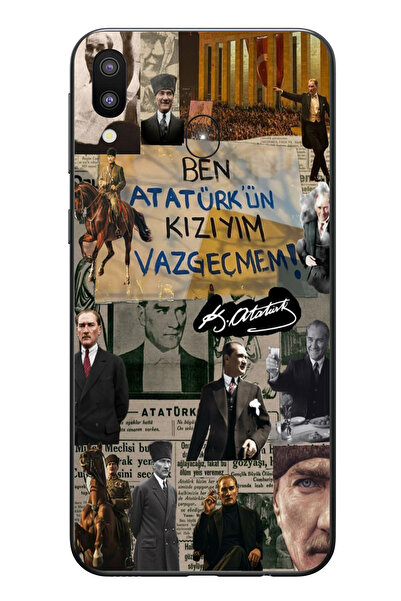 Le Balvo Samsung Galaxy M20 Uyumlu Ben Atatürk Kızıyım Baskılı Silikon Kılıf