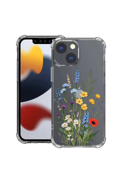 bestcase Αντικραδασμική Θήκη για Apple iPhone 14, Χαριτωμένο Ανθοδέσμη, 13997...