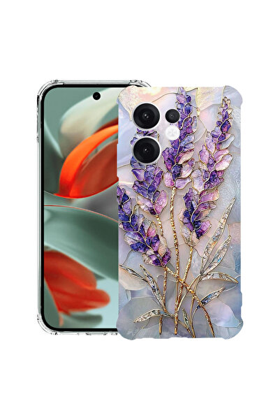 bestcase Husă Antișoc pentru OPPO Reno13 F / FS, Florală - Hortensie Aurie, 1...