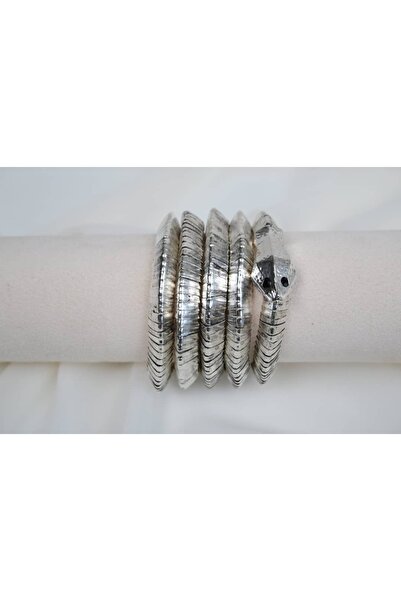 ATELİER TUĞBA Blk525 Snake Shape Wrap Bracelet